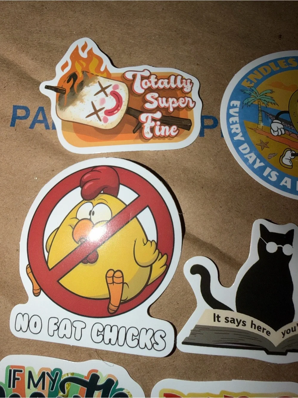 Assorted Funny Sticker Pack - set of 10